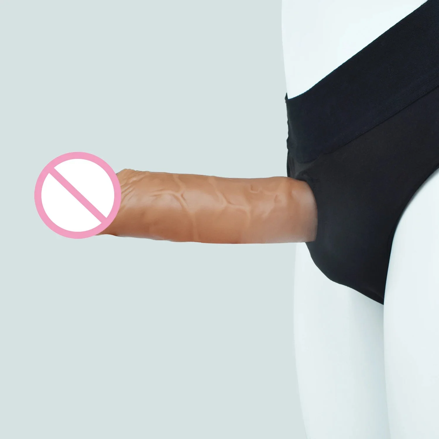 7.87 Inch Large Realistic Rubber Penis Sex to Toy Artificial Real Male Chastity Belt Plug