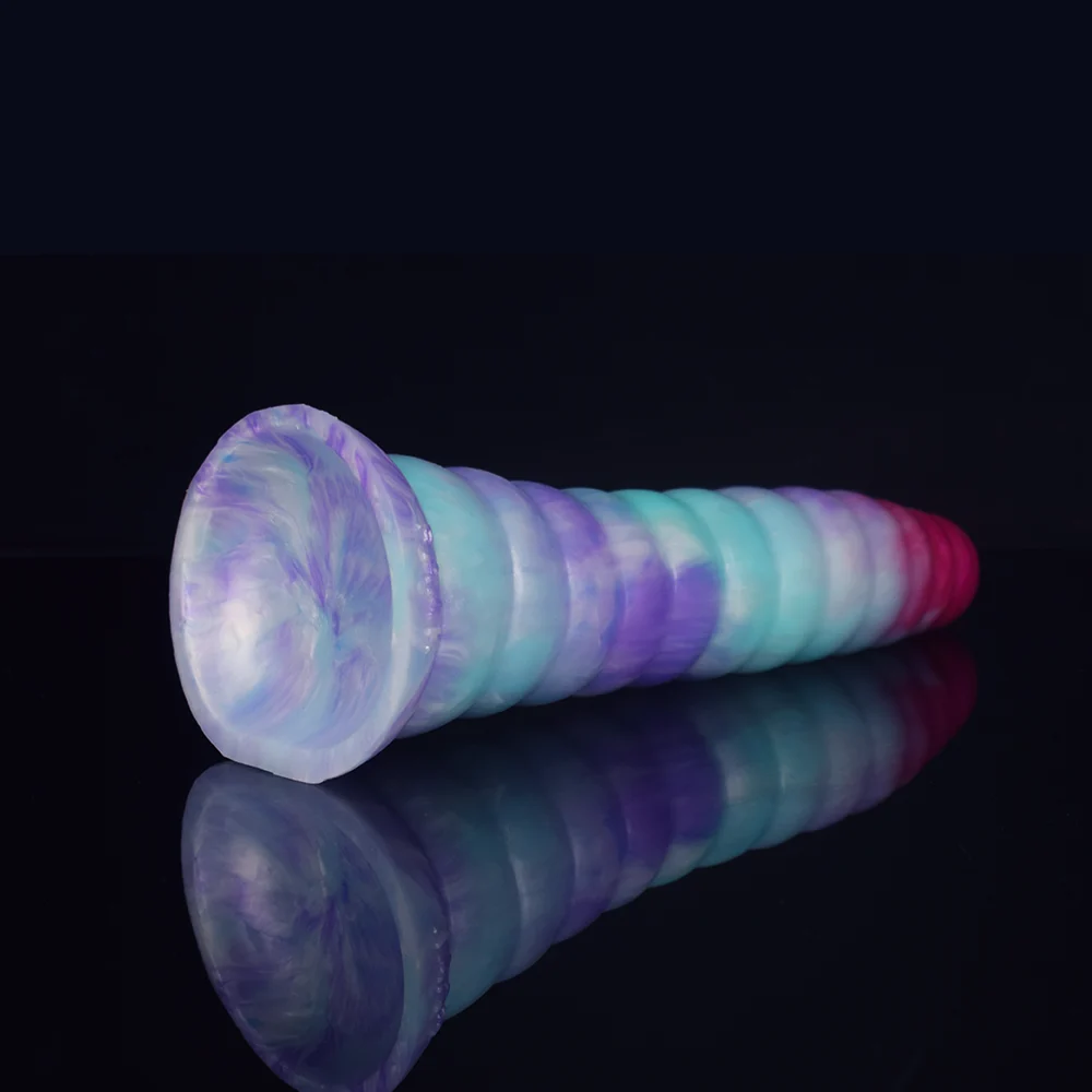 568g Ice Dragon Colour Silicone Anal Plug Adult Erotic Products