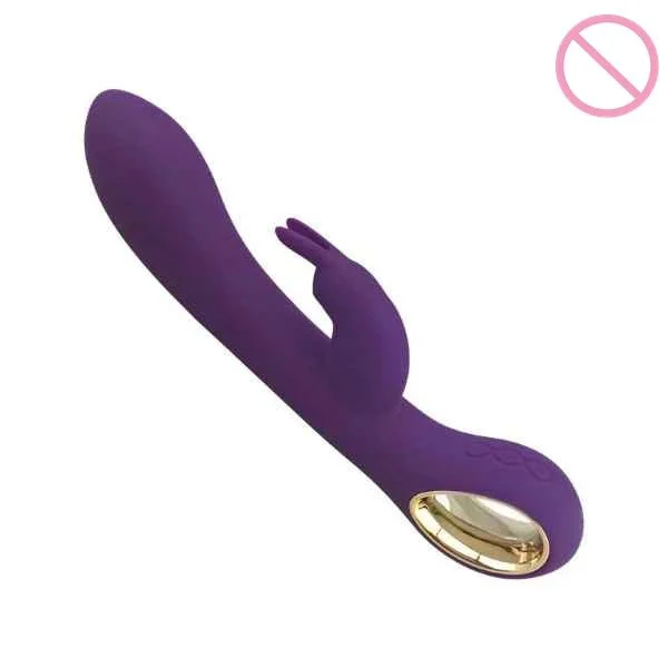 Adult G-Point Double Vibration Rabbit Sex Toy with USB Charging Female Masturbator Massage Bar Sex Products