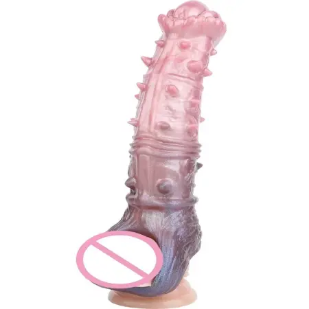 Fantasy Series Wolf Fang Penis Sleeve a Liquid Silicone Sex Toy Offering Intense Sensations