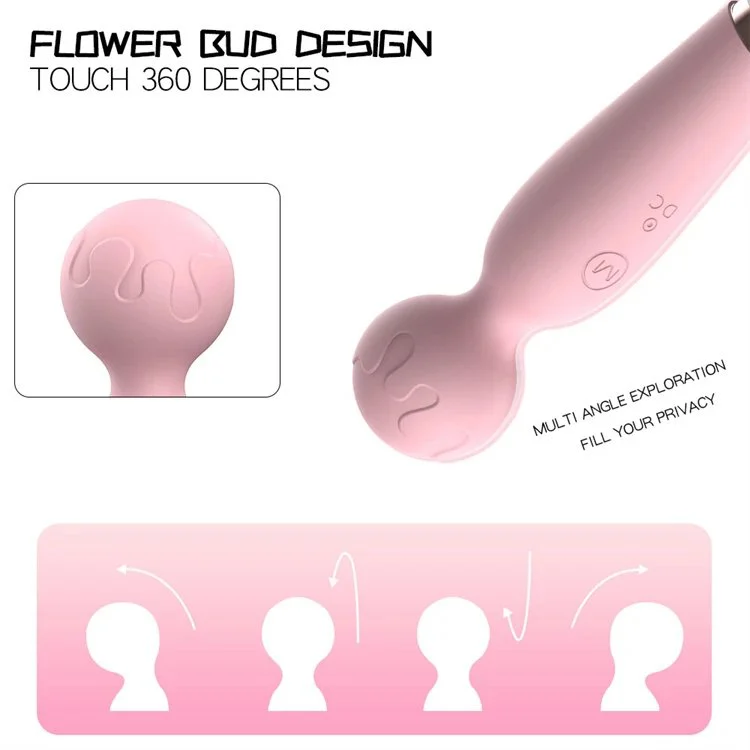 10 Speed Waterproof Rechargeable Mini AV Massager Wand Vibrator Lilo Sex Toys for Women