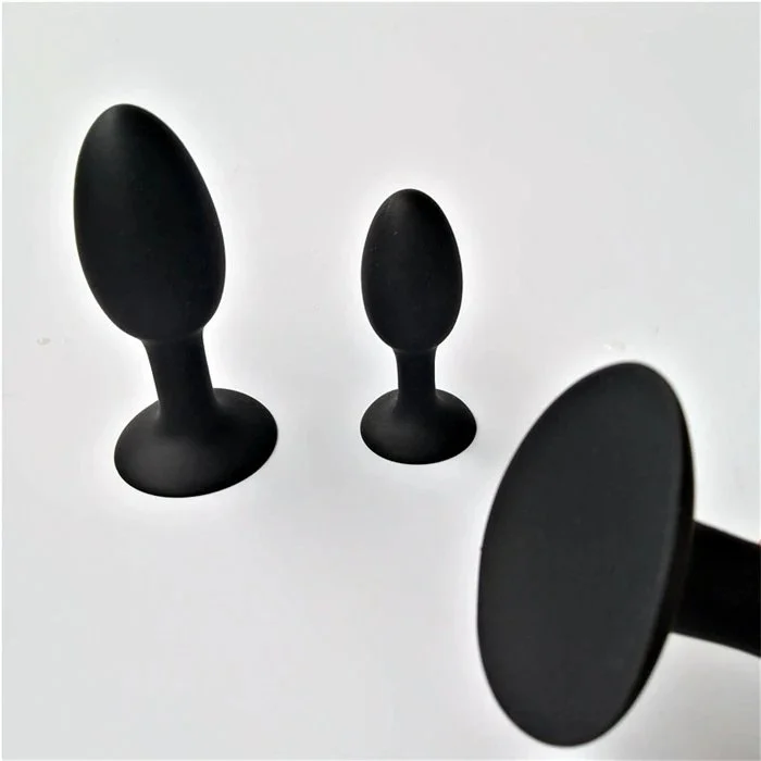 Anal Plug with Metal Steel Beads and Silicone Butt Plug for Anal Dilatation and Anus Expansion-Backyard Sex Toy S M L