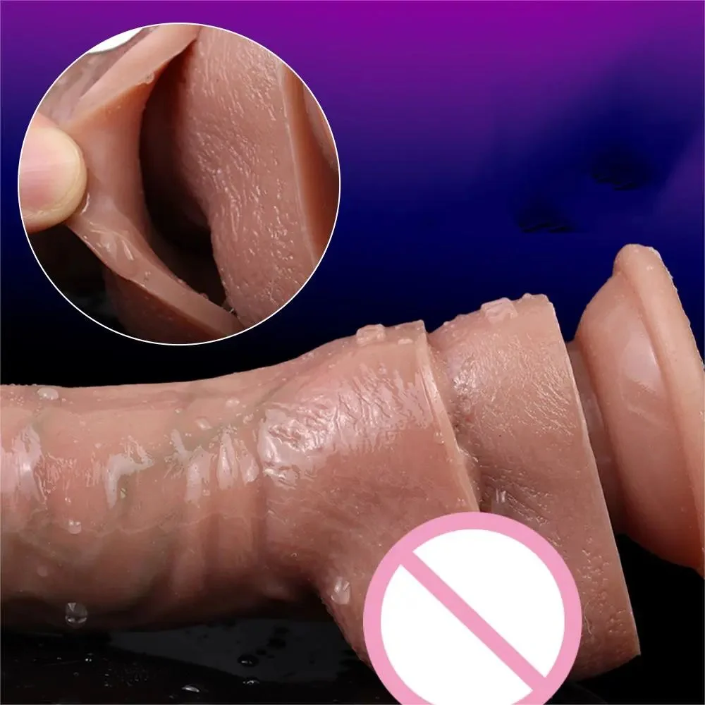 Friendly Silicone Realistic Penis Sleeve Enlargement Bare Head Delayed Ejaculation Condom Sleeves Sex Toy for Man