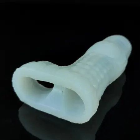 17.3cm Penis Extender Soft Silicone Male Cock Enlargement Reusable Penis Sleeve Big Dog Knot Dildo Sleeve for Men