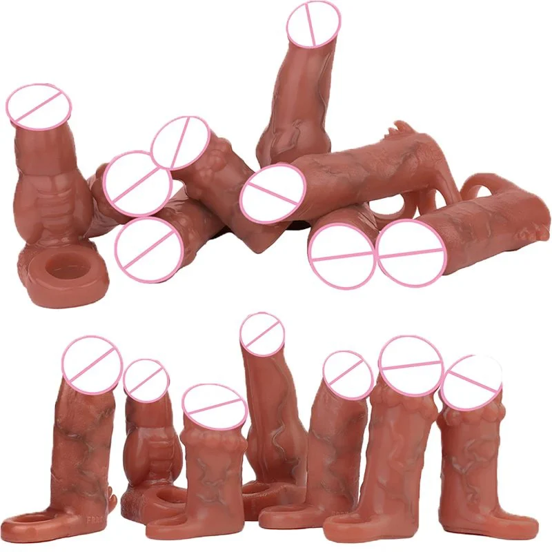 Animal Penis Sleeve Collection,Cock Extender Sleeve Penis,dragon Penis Sleeve,dog Knot Penis Sleeve,BDSM Penis Sleeve