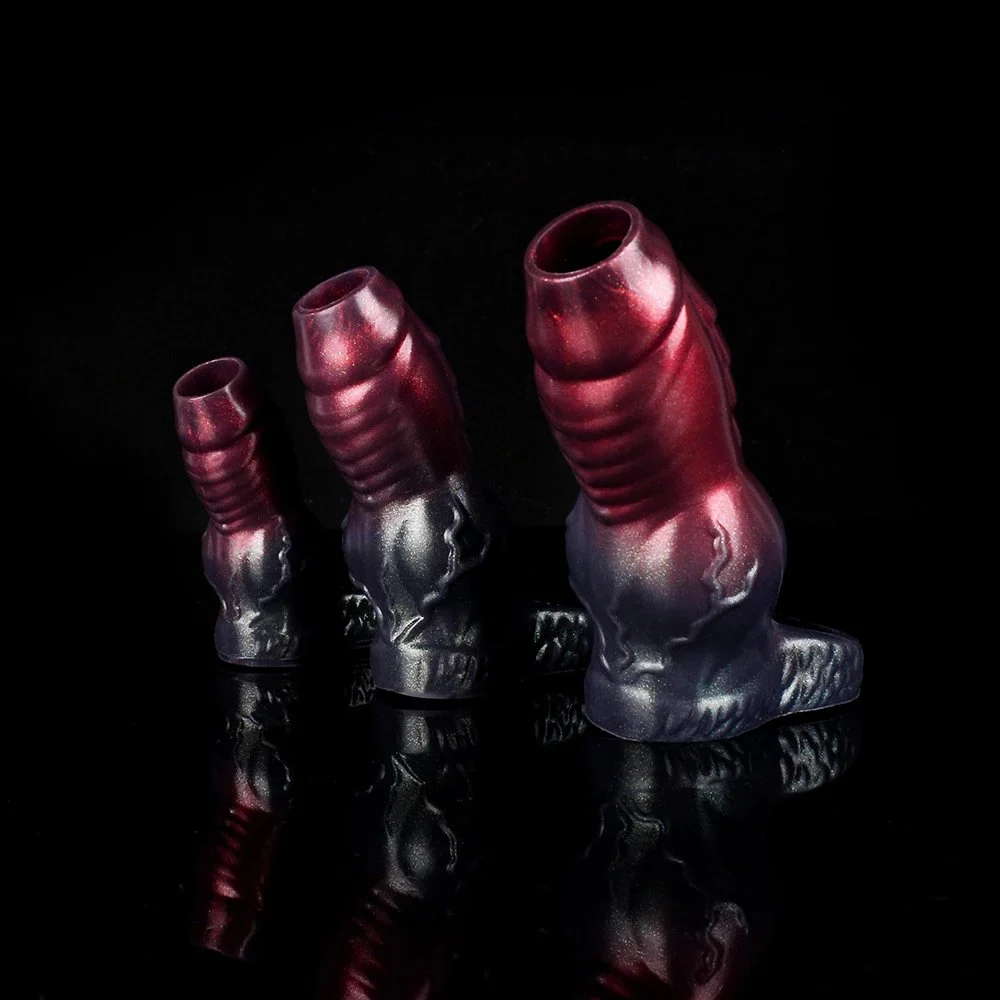 Big Knot Dog Dildo Penis Sheath Silicone Fantasy Cock Extender Sleeve Penis Monster Penis Sleeve