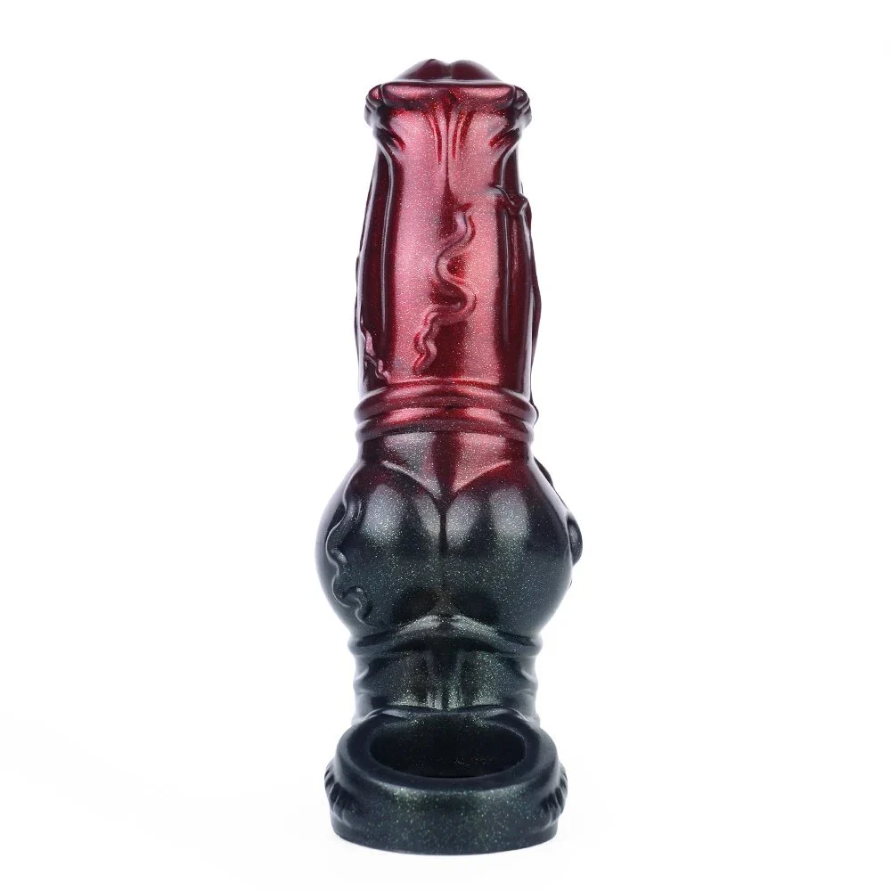 Black Samurai Closed-end Penis Sleeve Penis Enlargement Fantasy Monster Penis Sleeve Male Soft Dildo Sleeve Extender Toys