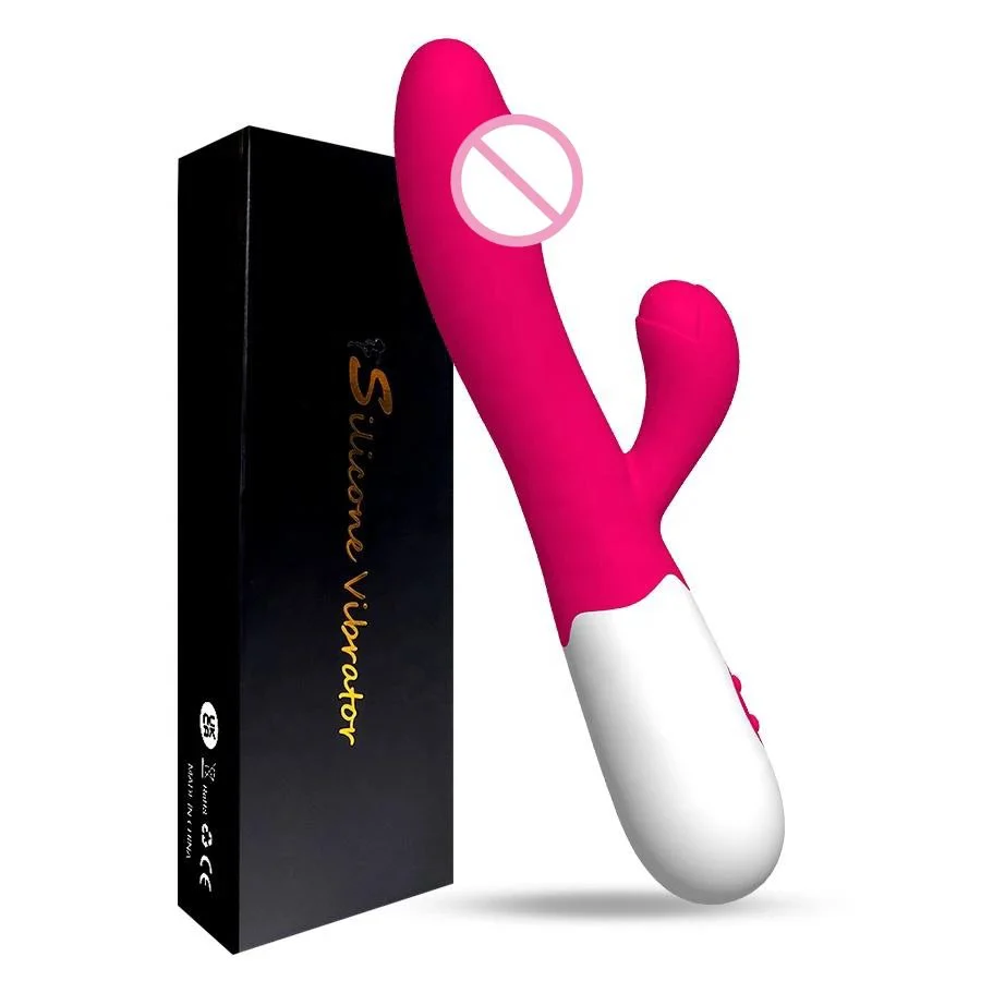 10-Mode G Spot Rabbit Vibrator for Women Dual Vibration Silicone Female Vagina Clitoris Anal Sex Toys High-Power Dildo Massager