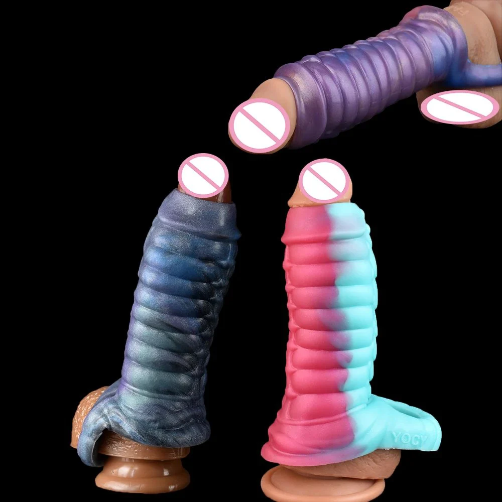 Fury Dragon Multi Functional Enhancer Silicone Dildo Penis Sleeve Sex Toys for Men Enlargement