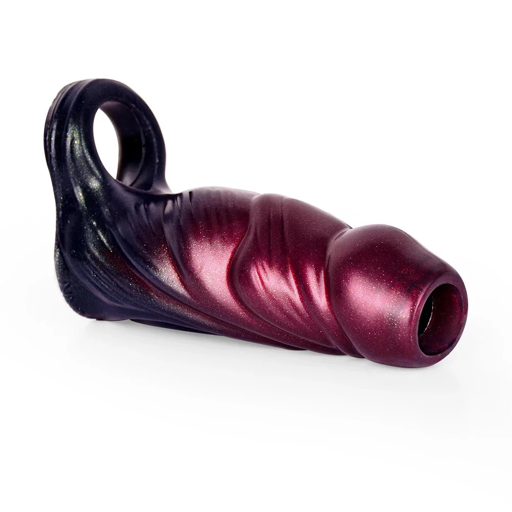 Sex Toys Dildo Sleeve Cock Sleeve Reusable Silicone Penis Sleeves