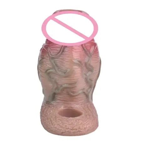 399g Soft Reusable Cock Sleeve Male Penis Enlarger Extender for Men Realistic Dildo Penis Ring Male Penis Training Sex Toy