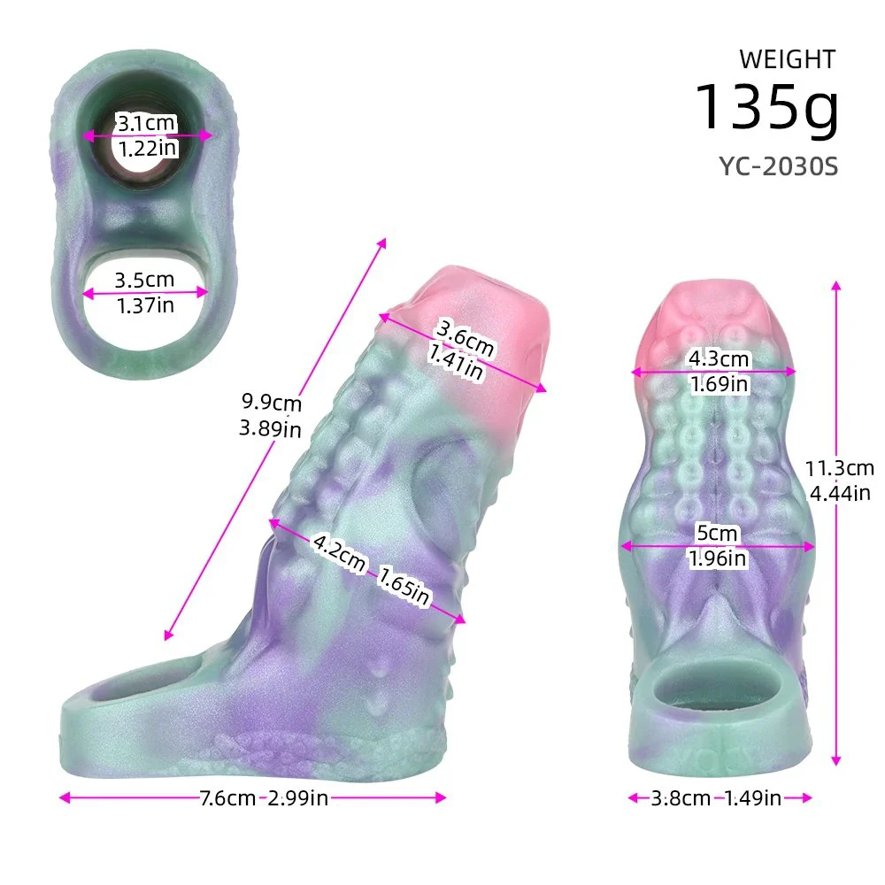 Fantasy Tentacle Hollow Sleeve Soft Silicone Monster Style Cock Sleeve for Men