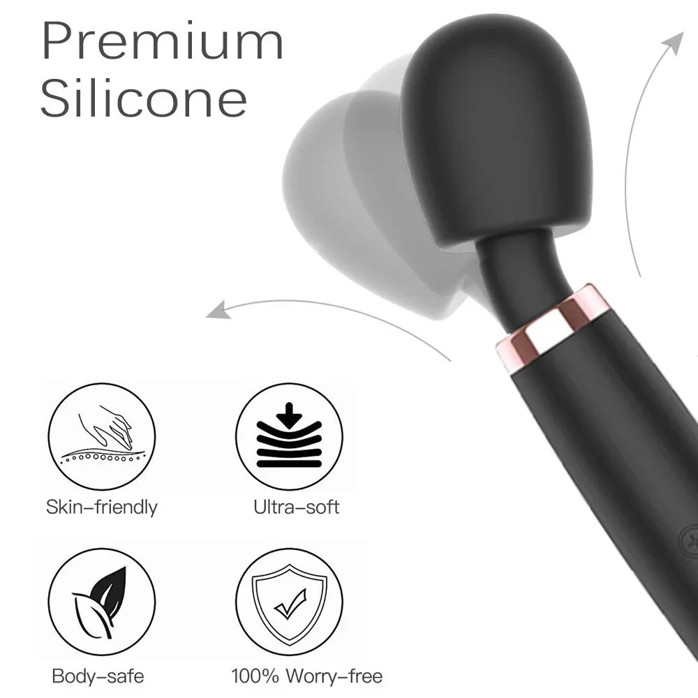 5 Vibration Modes High Quality Sex Toy Super Big AV Sex Vibrator Rechargeable Personal Body Massage