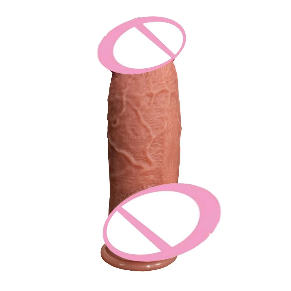 8.46 Inch Realistic Huge Thick XXL Dildo for Women Soft Remote Control Vibrating Heating Chubby Glans Large Bulge Realistic Huge
