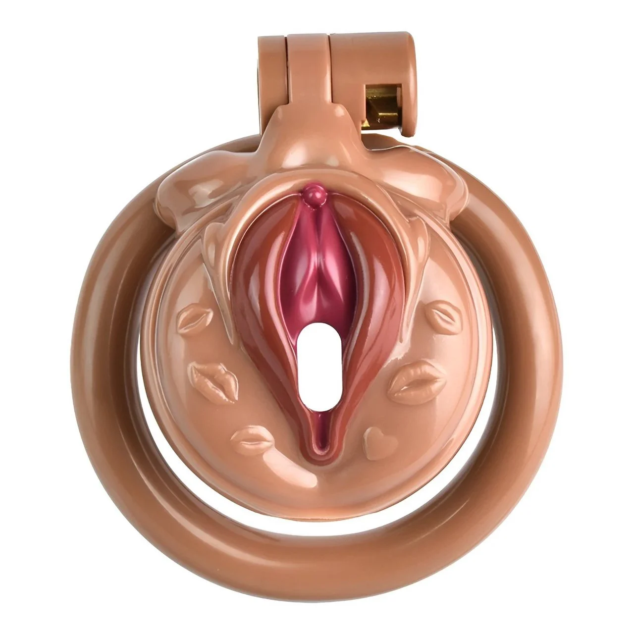 Adult Male Chastity Lock Cock Cage Urethral Catheter Penis Ring Chastity Cage for Men Four Clasp Sizes 3D Design