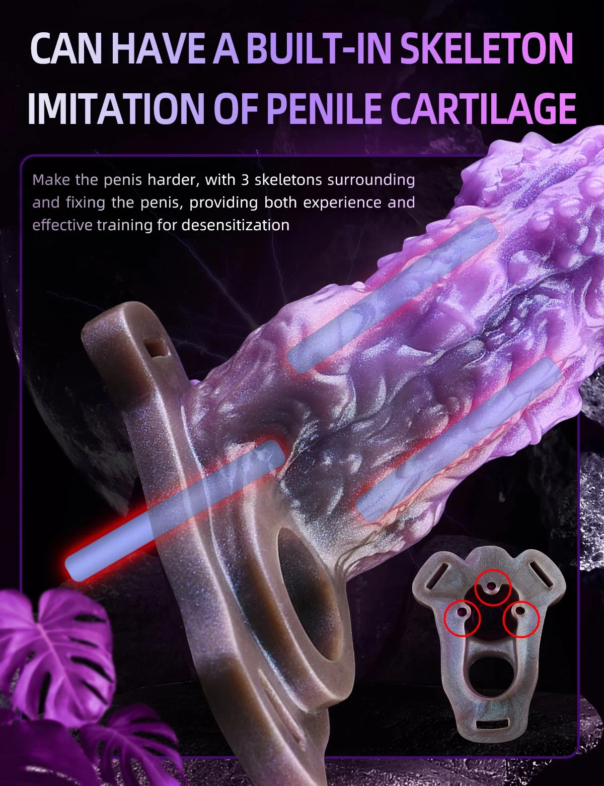 Dragon Penis Sheath Male Cock Enlargement Liquid Silicone Sleeve Sex Toys for Couples Wearable Hollow Animal Dildo