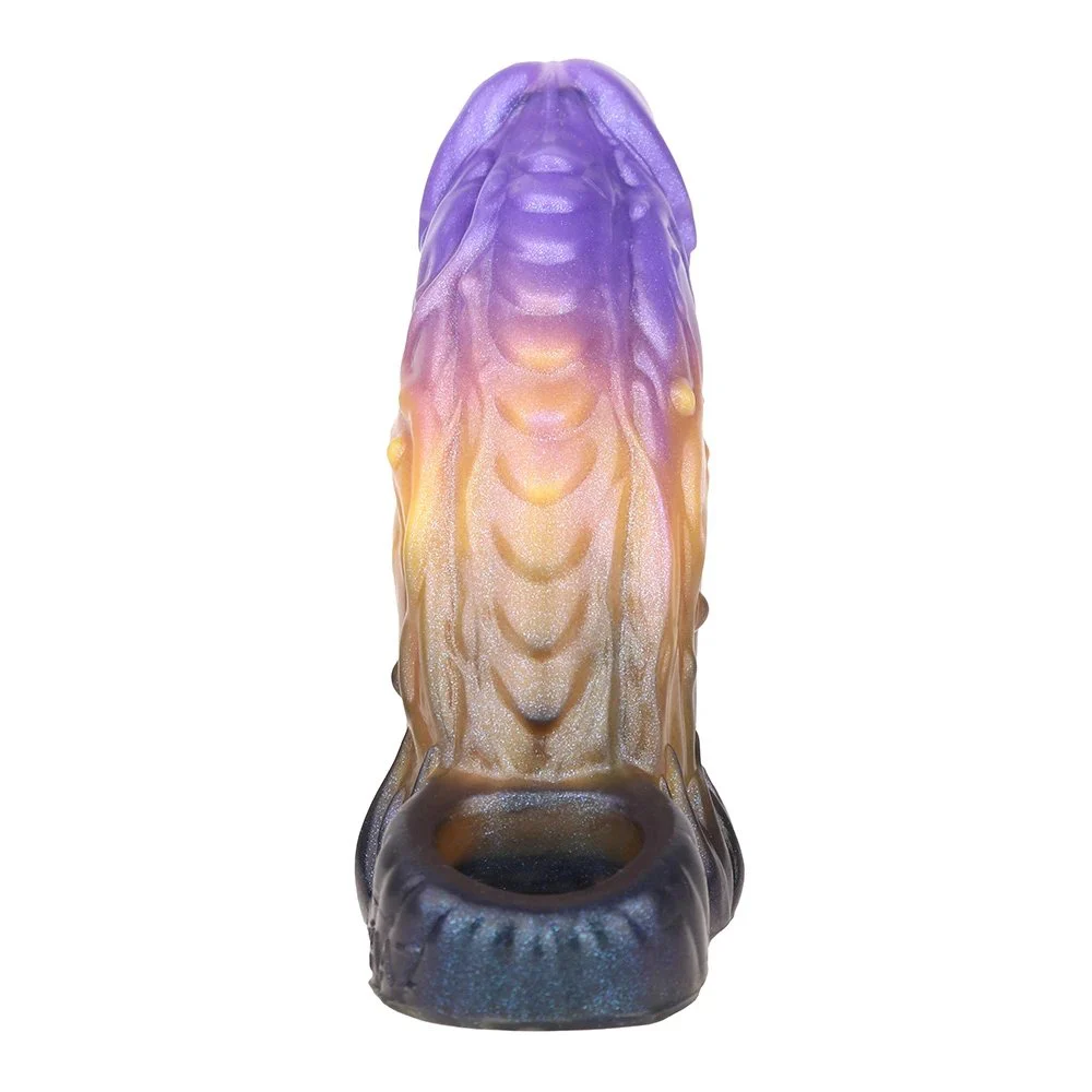 Allure Blaze Fantasy Monster Penis Sleeve Enlarged Open Penis Enlargement Sleeve Male Dildo Extender Sex Toy