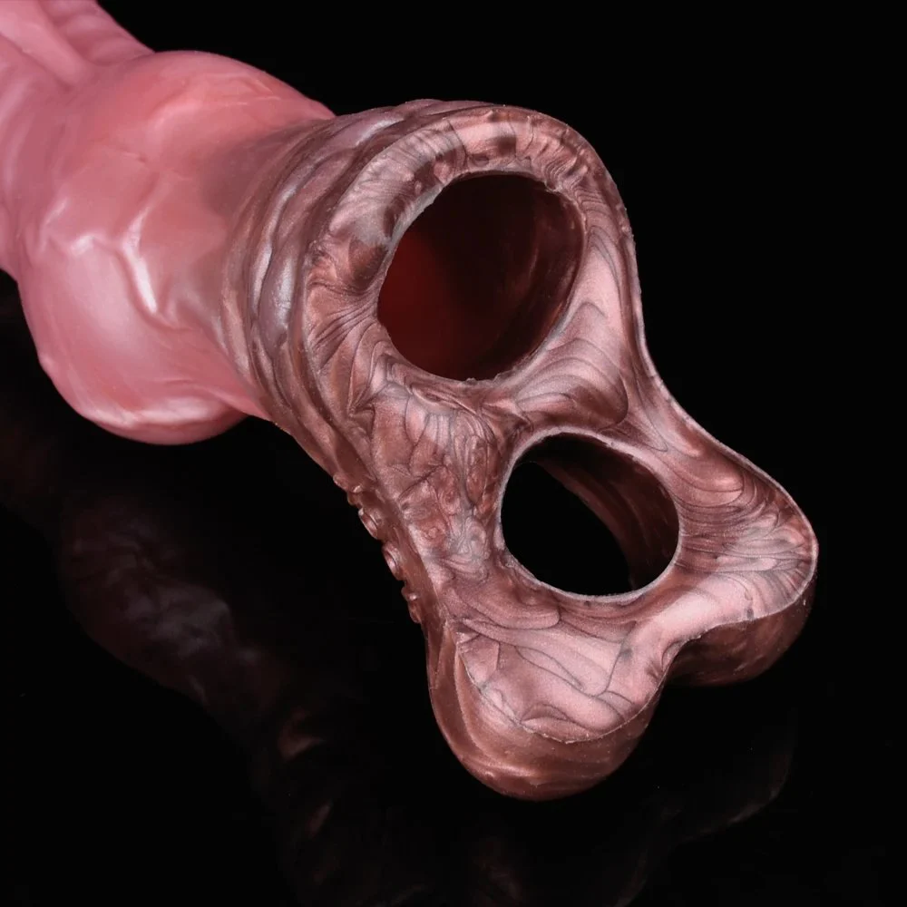 Horse Penis Sleeves Super Soft Silicon Penis Strap on Penis Extender for Male Cock Enlargement