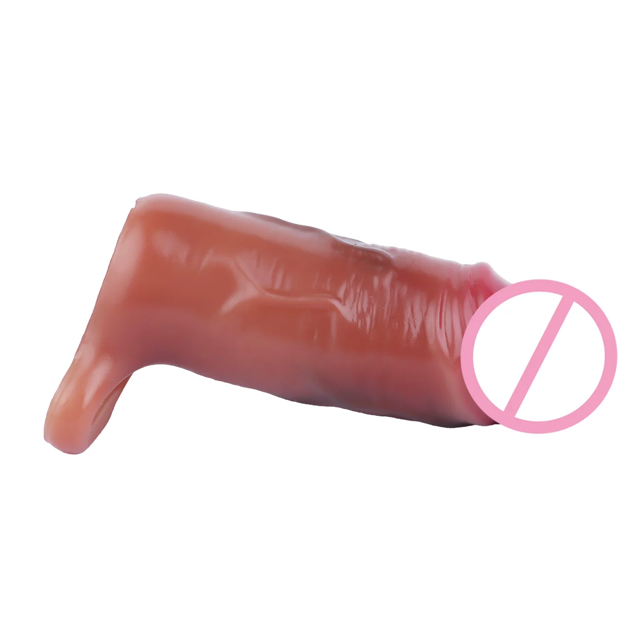 5.2-in Platinum Liquid Silicone Dildo Sheath Larger Stronger More Comfortable a Different Feeling Sex Toy for Man Woman