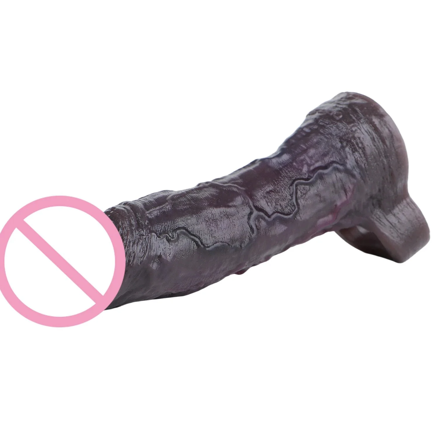 Black Knight Series Male Penis Extender High-Performance Enhancement Easy-to-Wear Silicone Penis Sleeve Adult Novelty Toy