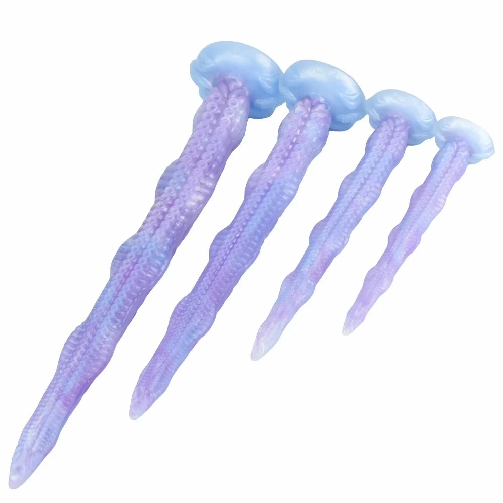 21.65 Inches Long Tentacle Dildo With Anal Beads,Soft Tentacle Dildos Super Long Anal Plug for Adult Long Monster Dildo Gay