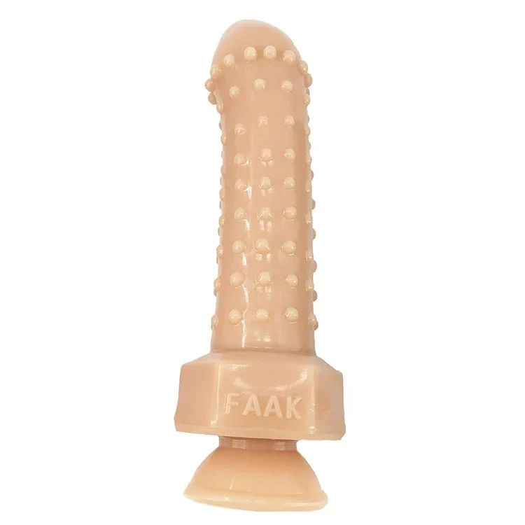22cm 8.5 4.3cm Low Price Good Quality Silicone Dildo Bumpy Dot Anal Butt Plug Flesh Artificial Dildo Sex Toy for Men