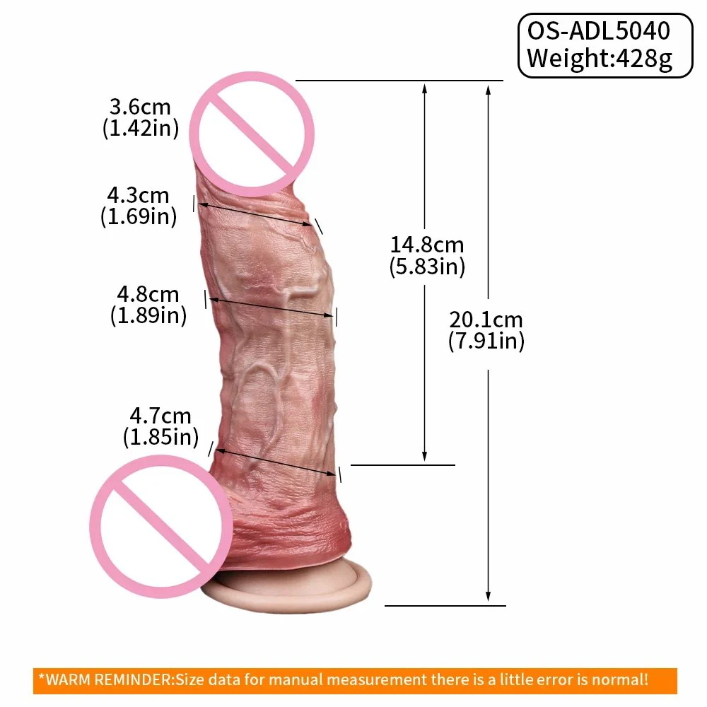 Double Layer Proceess the Silicone Dildo Is Realistic and Comes with a Suction Cup That Can Be Attached to the Body