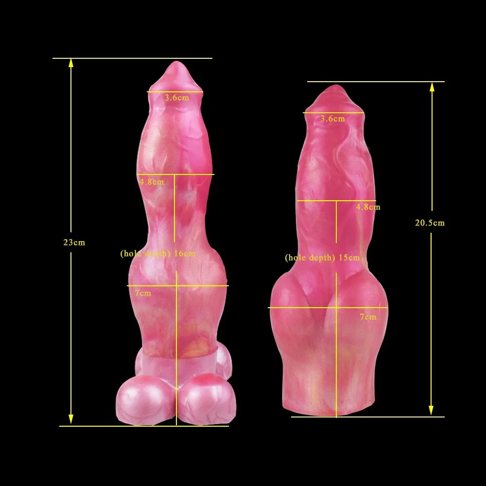 Dog Knot Cock Sleeve Silicone Penis Horse Cock Extender Reusable Condoms for Penis Enlargement