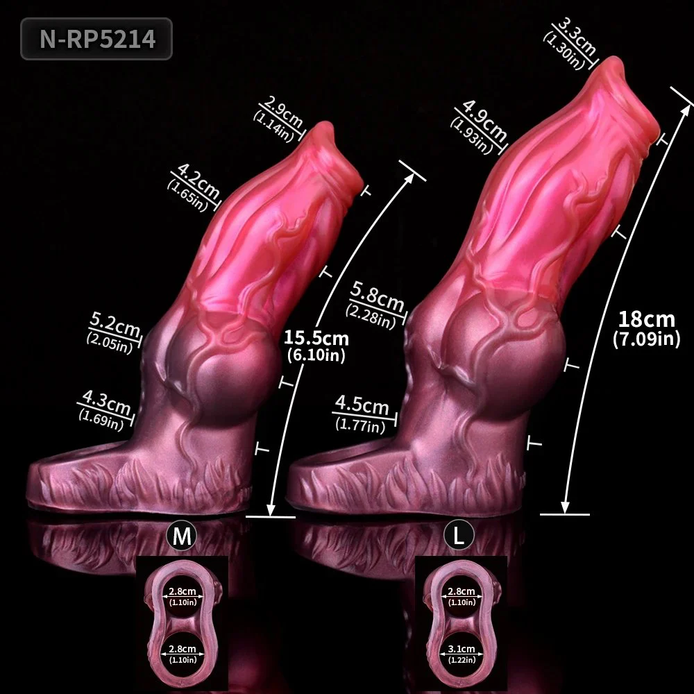 18cm Silicone Enlarge Penis Enlargement Sleeve Extender Cock Ring Anal Sex Toys with Knot for Men Dildos Delay Ejaculation