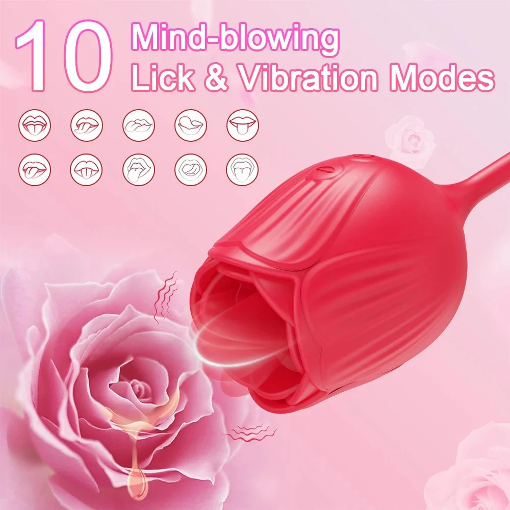 2 in 1 Rosa Vibrator Stimulator Rosa Vibrator for Women Rosa Vibrator Sex Toys for Woman