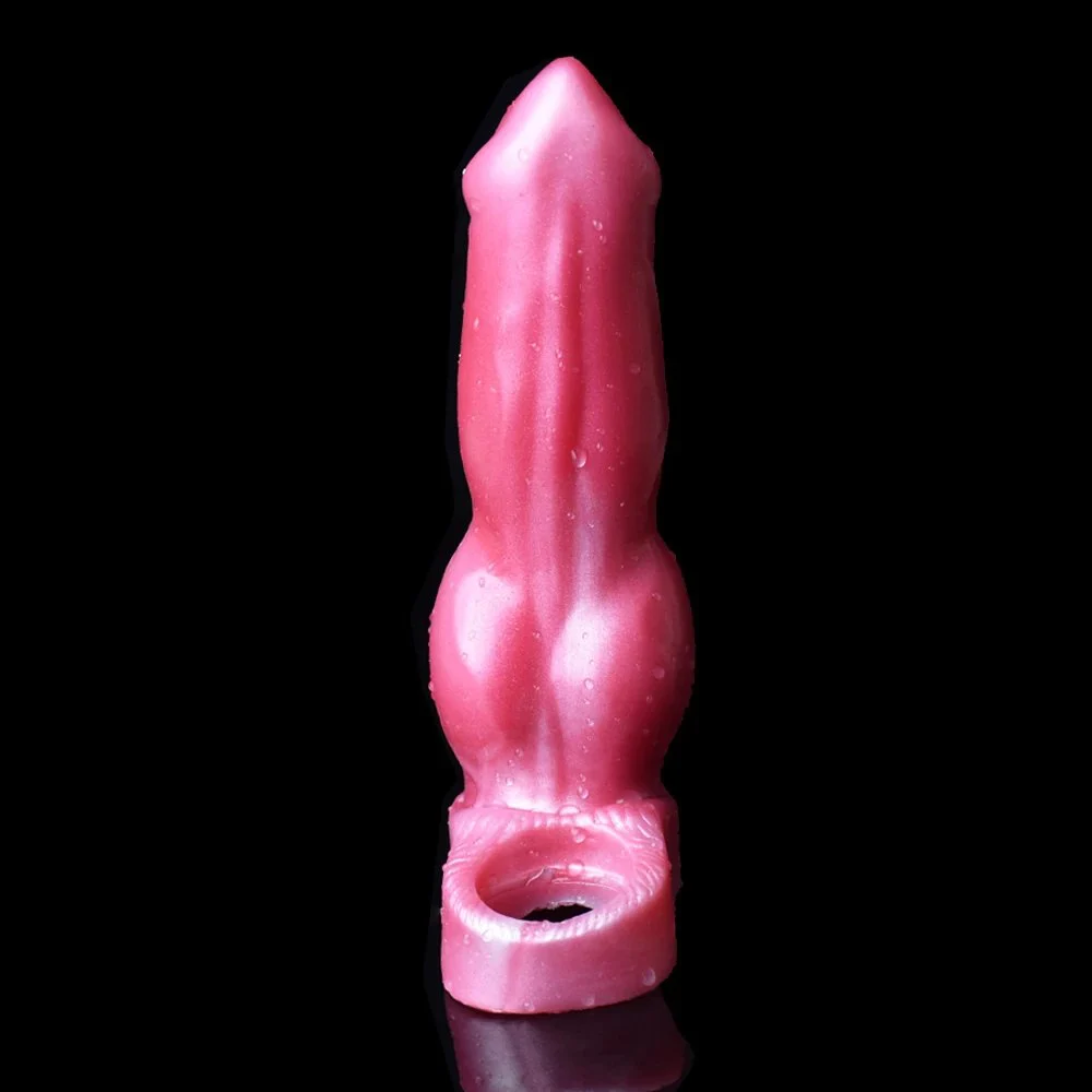 Enlargement Dragon Cock Super Soft Sex Toys Monster Colorful Silicon Sleeves Animal Penis Sleeve for Men