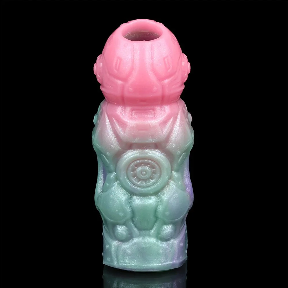 Fantasy Nesting Maw Hollow Penis Monster Cock Sleeve Soft Silicone Sheath Stretchable Enlarge Sex Toys Dildo Sleeve for Male Sex