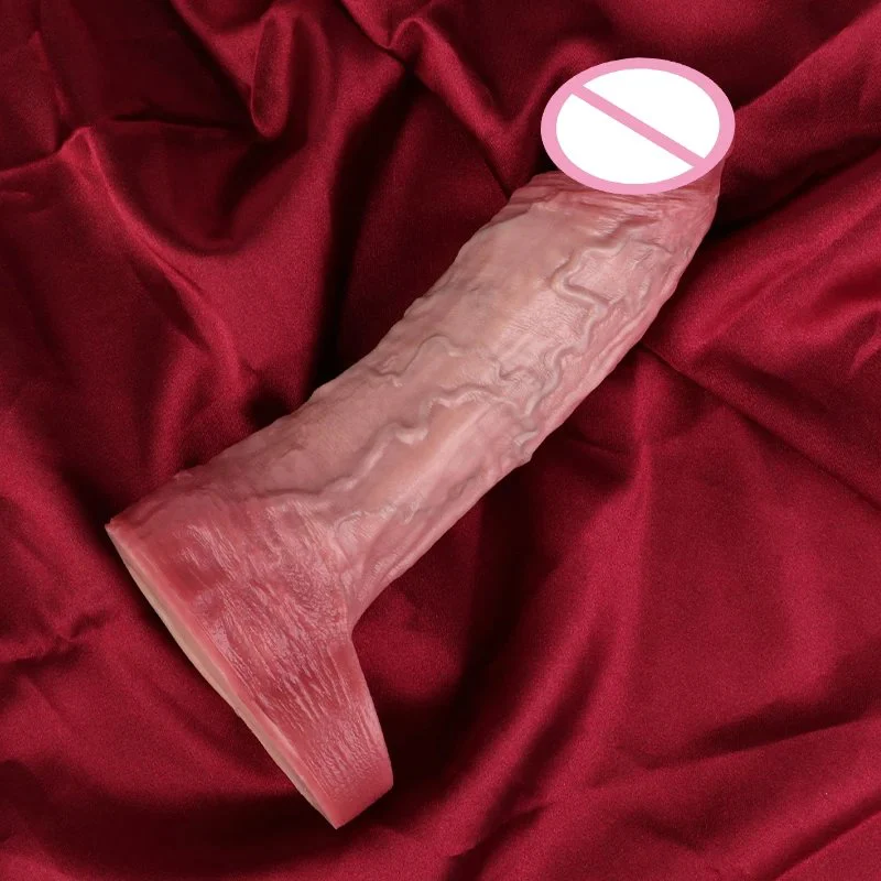 Large Size Dildo Sleeve Effectively Extend the Length of the Penis Silicone Simulation Male Penis Sleeve