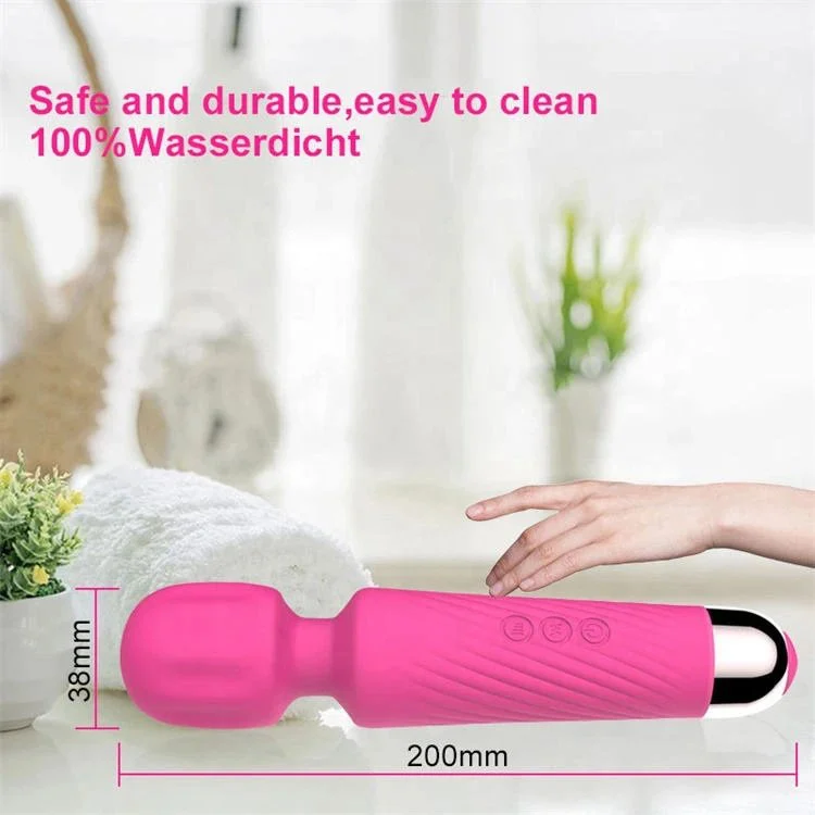 20 Frequency Sex Toy AV Vibrator Rechargeable Handheld Waterproof Cordless Personal Massage Wand