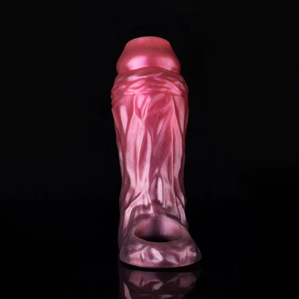 Fantasy Penis Sleeve Monster Cock End Opening Wearable Hollow Sheath Cock Enlargement Sex Toys for Men