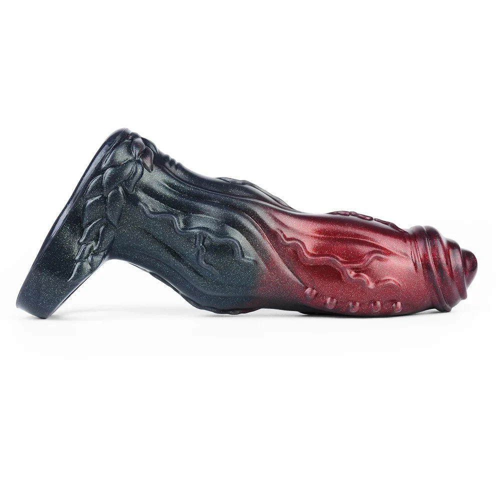 Black Samurai Closed-end Penis Sleeve Penis Enlargement Fantasy Monster Penis Sleeve Male Soft Dildo Sleeve Extender Sex Toys