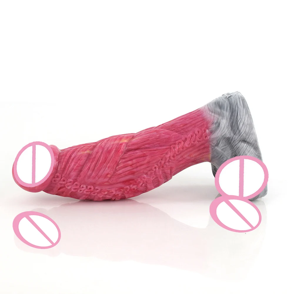 8 Inch Monster Dildo Gory G-spot Stimulation Beast Silicone Sex Toy Gorgeous for Women