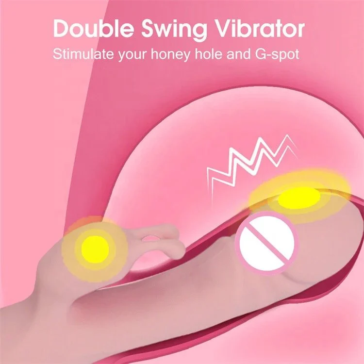 10 Speed USB Double Motor Clitoral Stimulator AV Realistic Dildo Rabbit Vibrator Sex Toys for Women