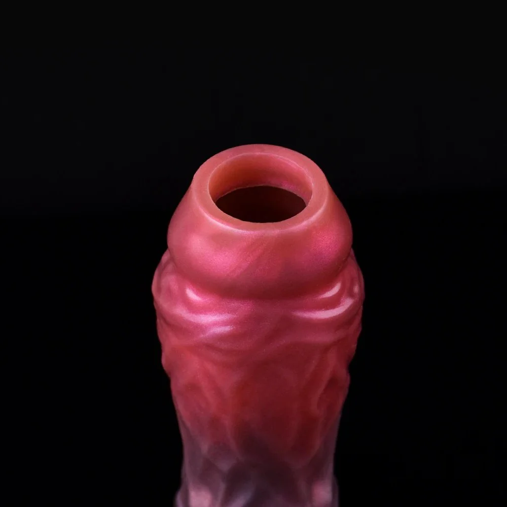 Fantasy Penis Sleeve Monster Cock End Opening Wearable Hollow Sheath Cock Enlargement Sex Toys for Men