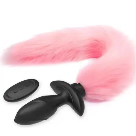 Unisex Masturbation Anal Sex Toy Cosplay Prop Vibrating Rocking Female Anus Fox Tail Adult Anal Plug