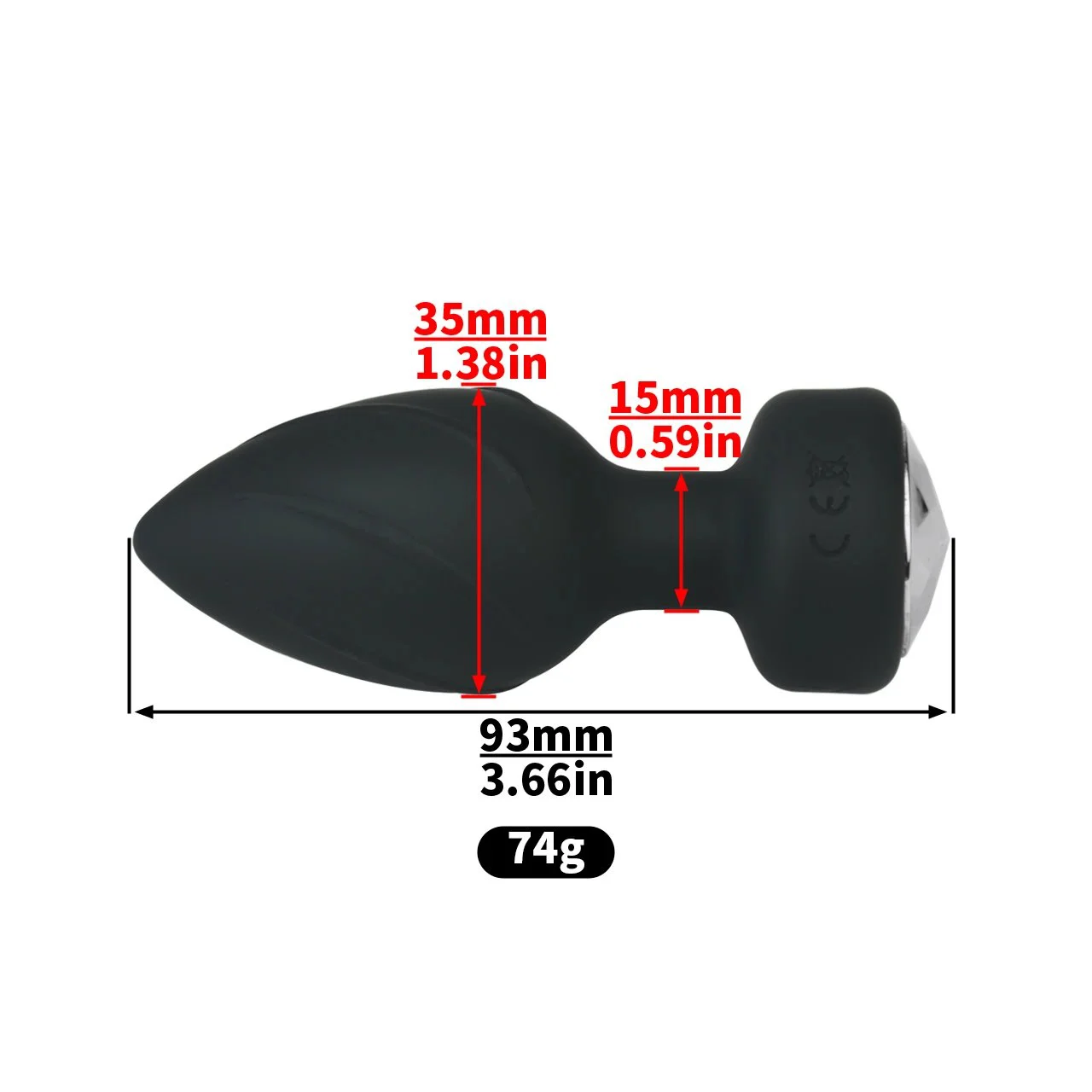 Vibrating Anal Plug,Butt Plug Silicone 10 Vibration Modes Toy for Adult Waterproof Bullet Vibrator Adult Massager