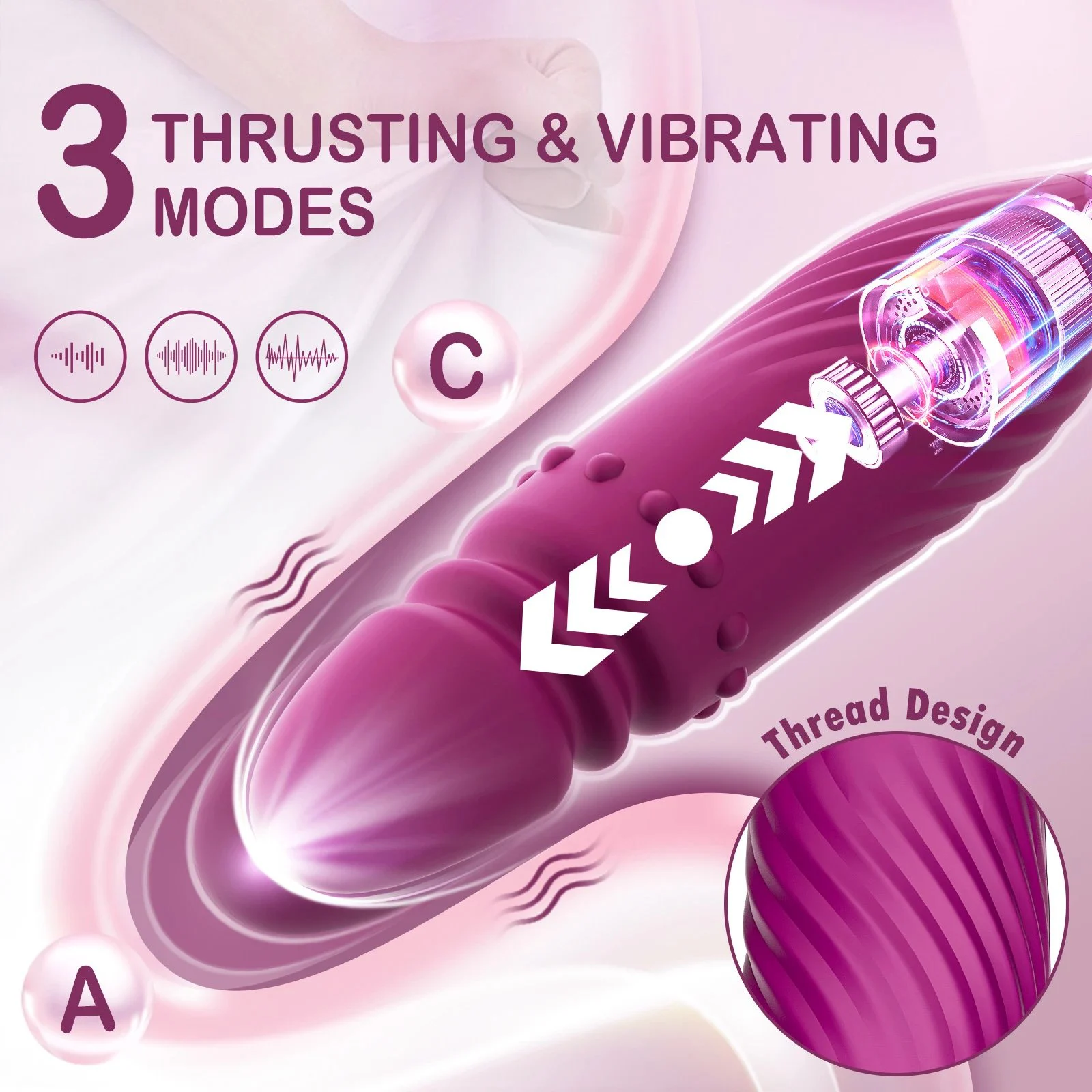 4 in 1 Multi-function Rose Vibrator Female Adult Erotic Toys Masturbation Sucking Tongue Licking Vibrator