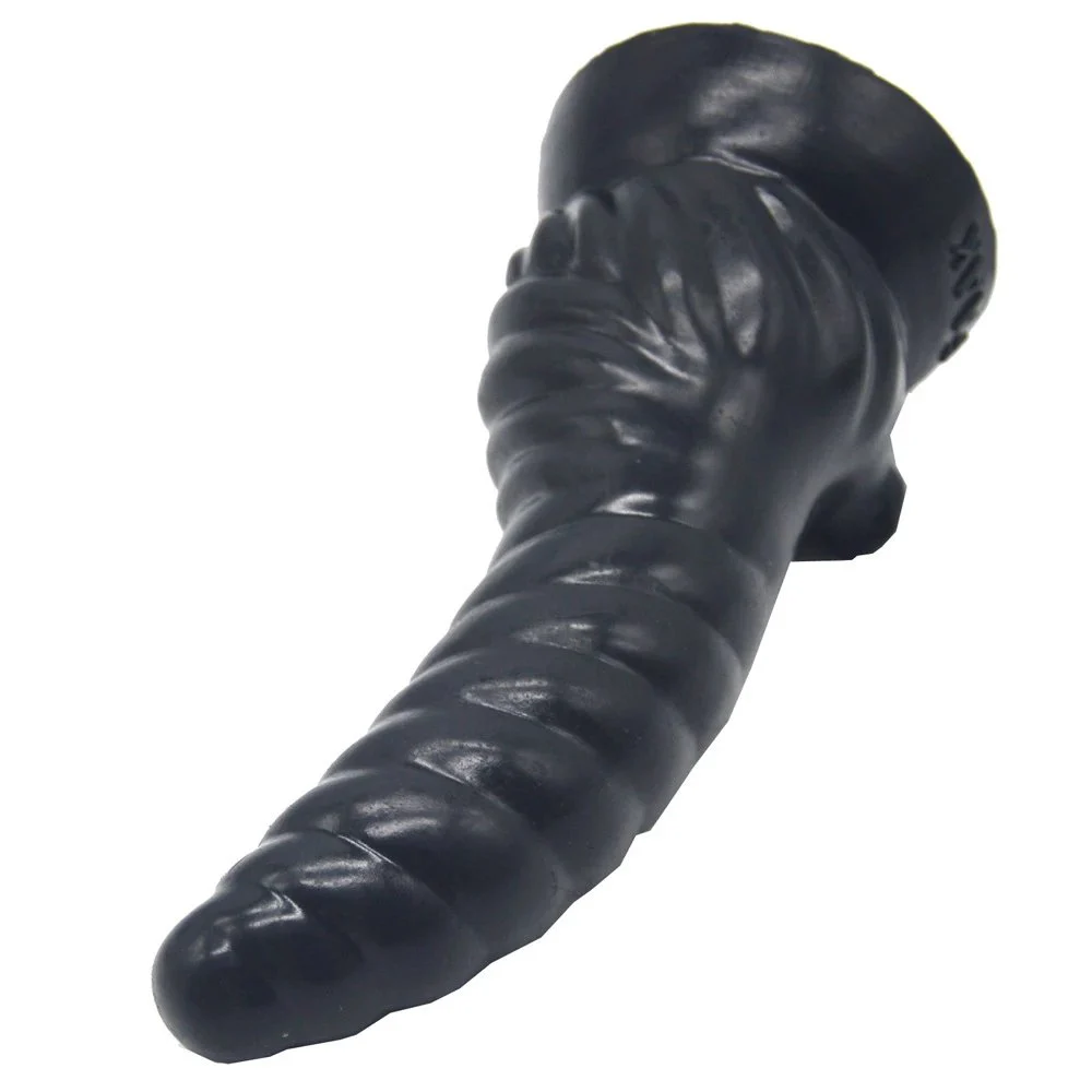 7inch Anal Plug Horn Shaped Dildo Silicone Soft Dildo Sex Tool Penis Sex Toy for Women Big Anal Dildos Big Soft Penis for Man