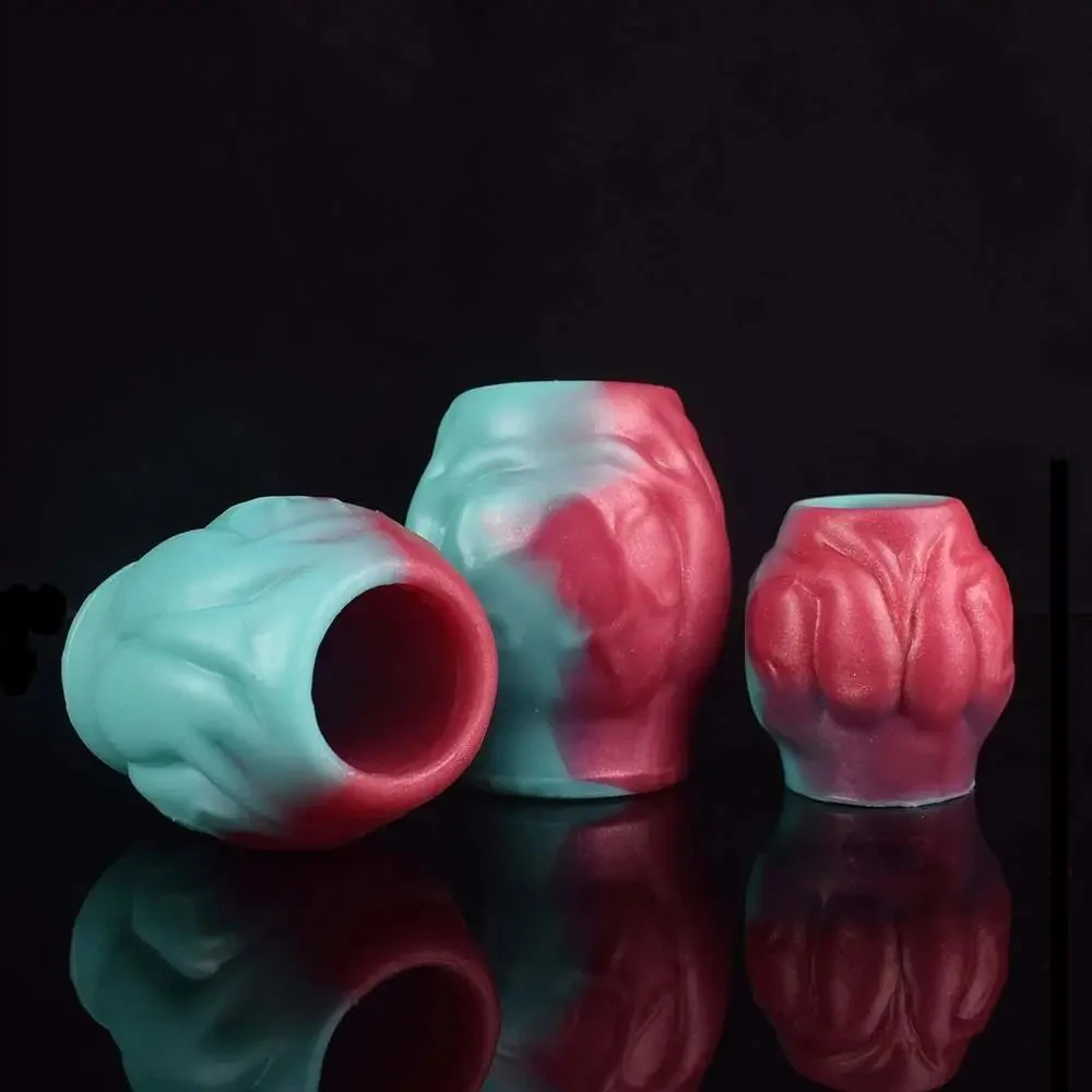 Dog Knot Ball Dildo Enhancement Sex Toys Cock Rings Removable Soft Silicone Penis Sleeve Stretch Vaginal Stimulation Male