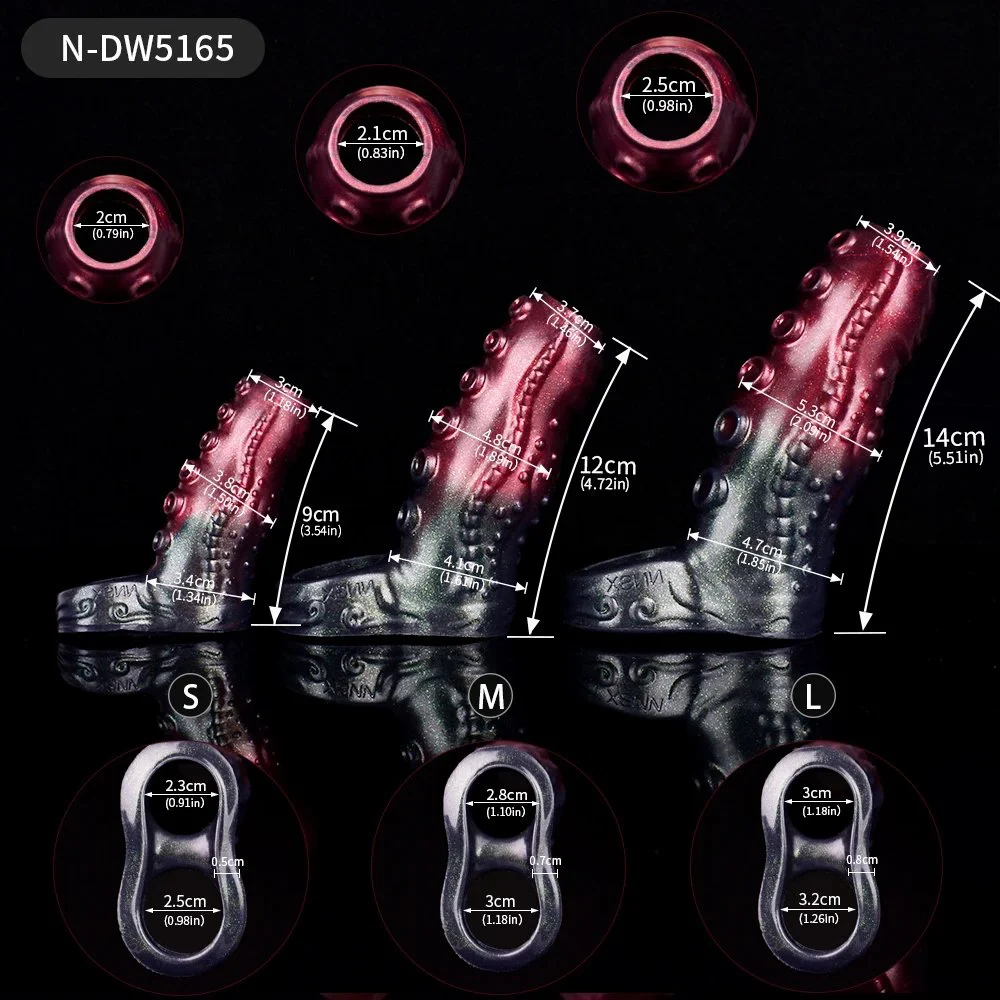 Fantasy Cock Extender Sleeve Penis Cover Penis Ring Delay Ejaculation Enlargement Adults Sex Toys for Men