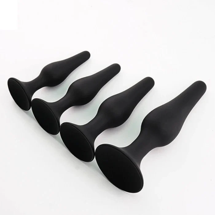 4pcs Silicone Anal Plug Set Adult Sex Toys for Women and Men Beginners Anal Massager for Anal Masturbation