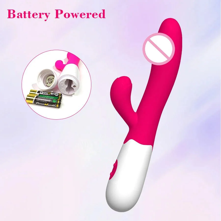 10-Mode G Spot Rabbit Vibrator for Women Dual Vibration Silicone Female Vagina Clitoris Anal Sex Toys High-Power Dildo Massager