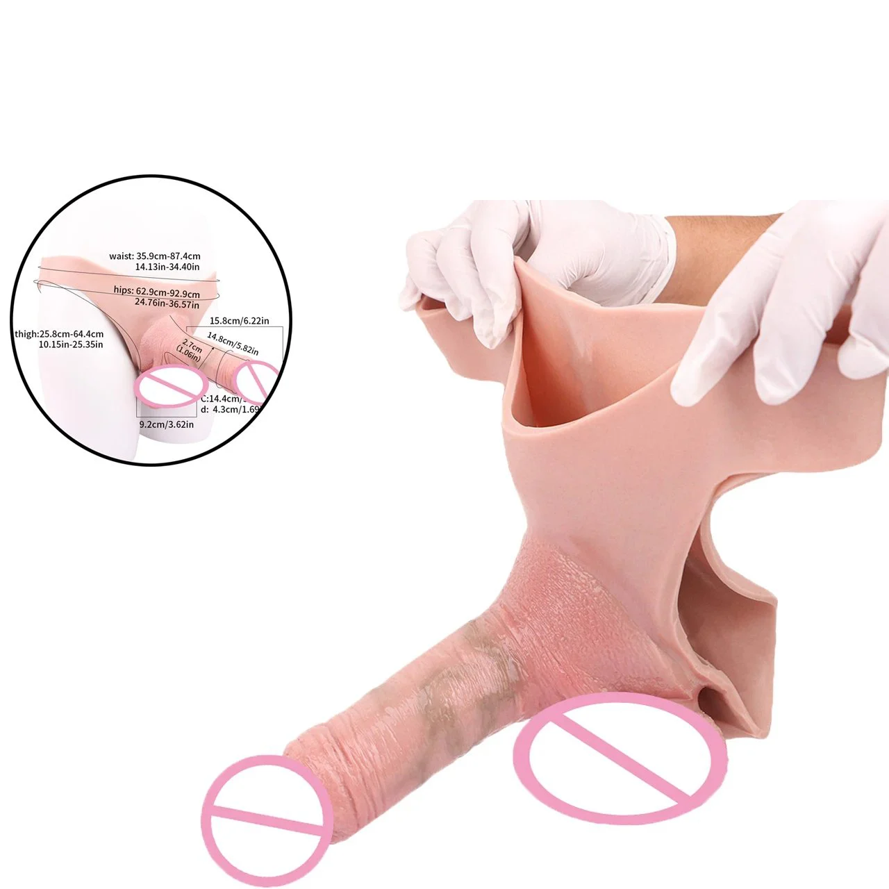 Delay Ejaculation Sex Toys for 18+ Adult Anti-drop Penis Pants for Men