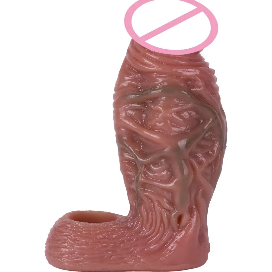 Cock Extender Sleeve Penis Reusable Penis Sleeve Cock Ring 2.56 Inch Ultra-Soft Penis Enlarger for Couples Sex Toys for Men
