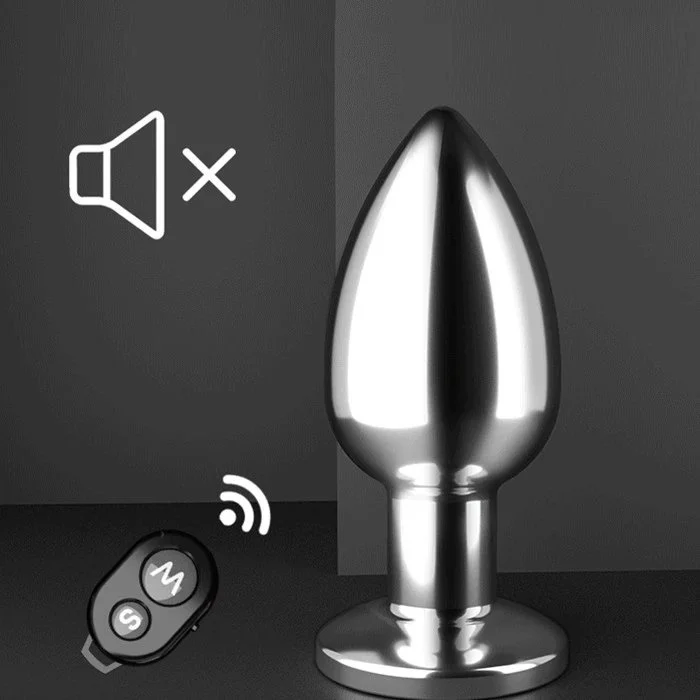 Wireless Remote Control 10 Frequency Silicone Vibrating Anal Plug Anal Stimulating for Couples